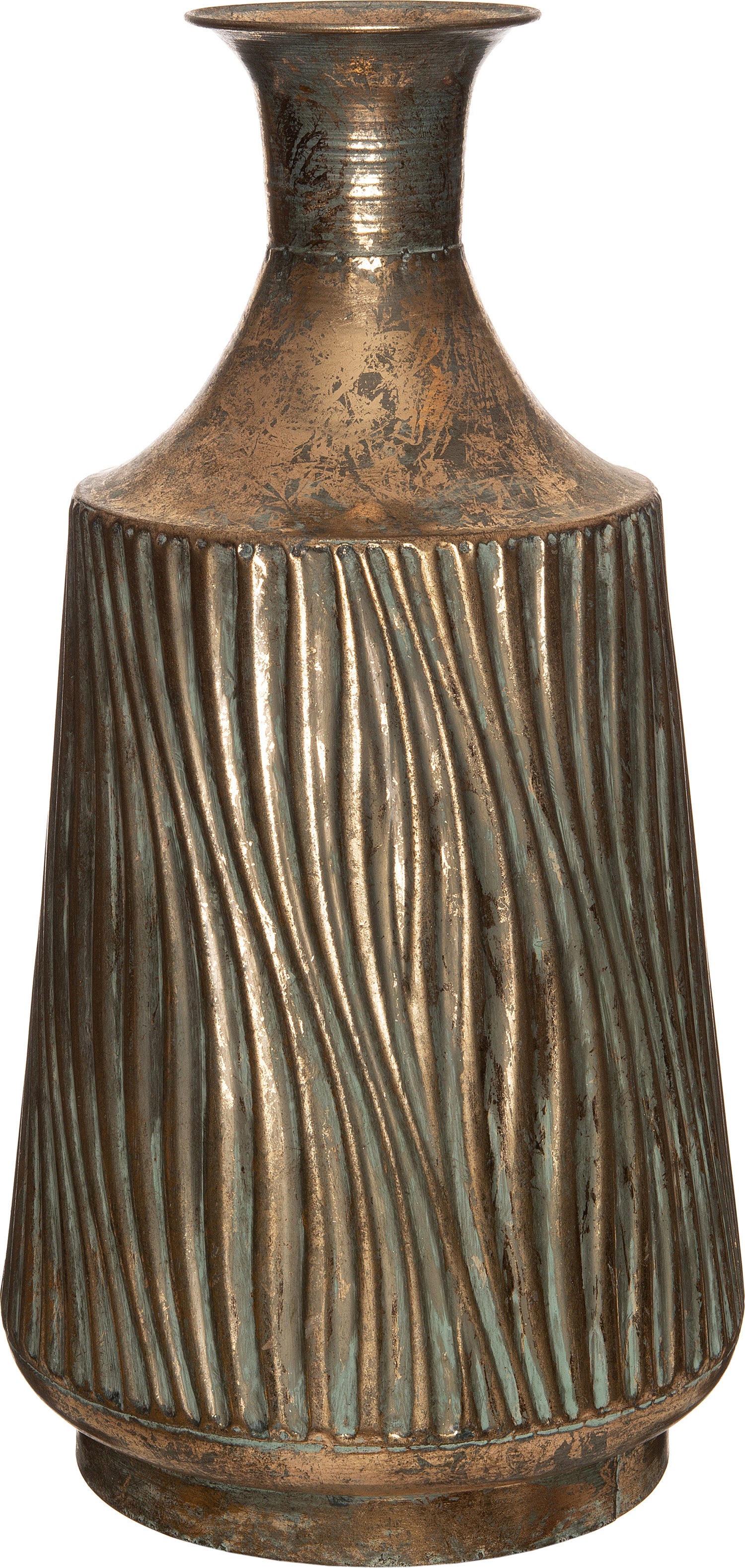 Intratuin vaas Jade goud D 25 H 49 cm