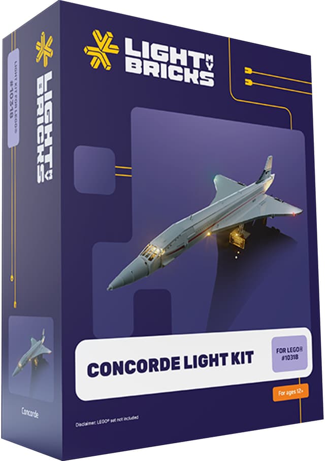Light My Bricks™ Concorde lyskit