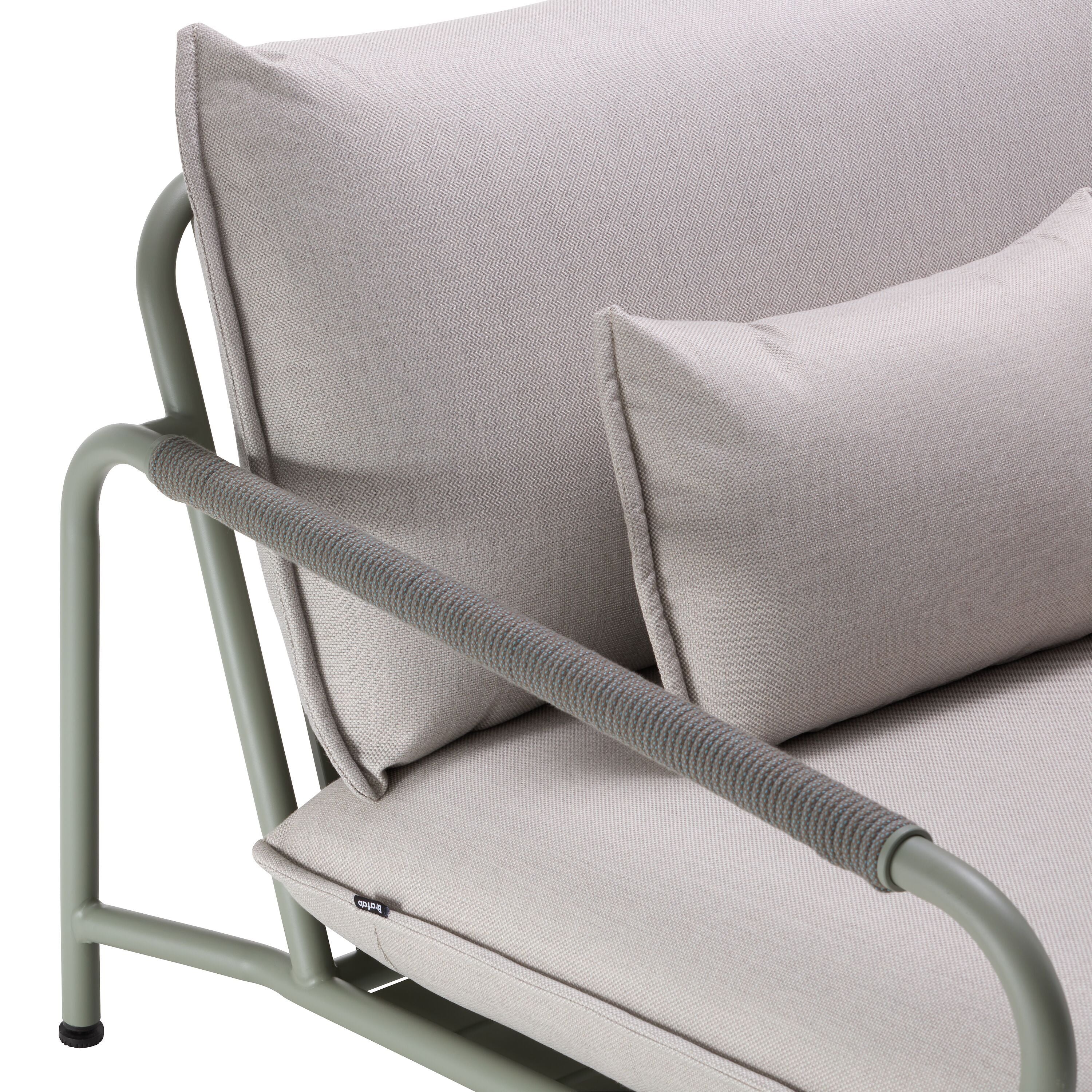 SAMOA Loungesofa - Hellgrau / B: 193.0 cm x T: 98.0 cm x H: 80.0 cm