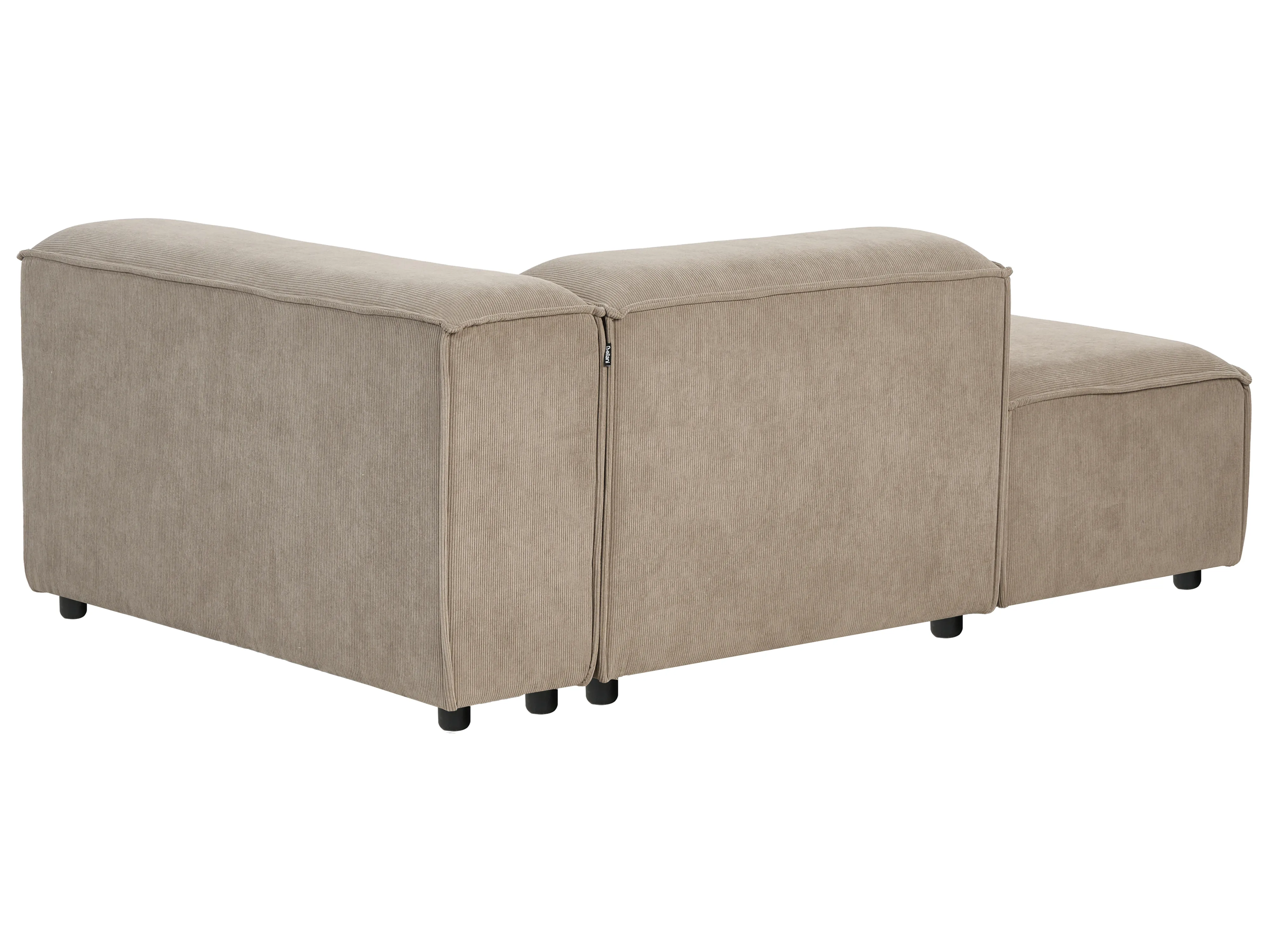 Rechtszijdige chaise longue ARDAL Corduroy Lichtbruin