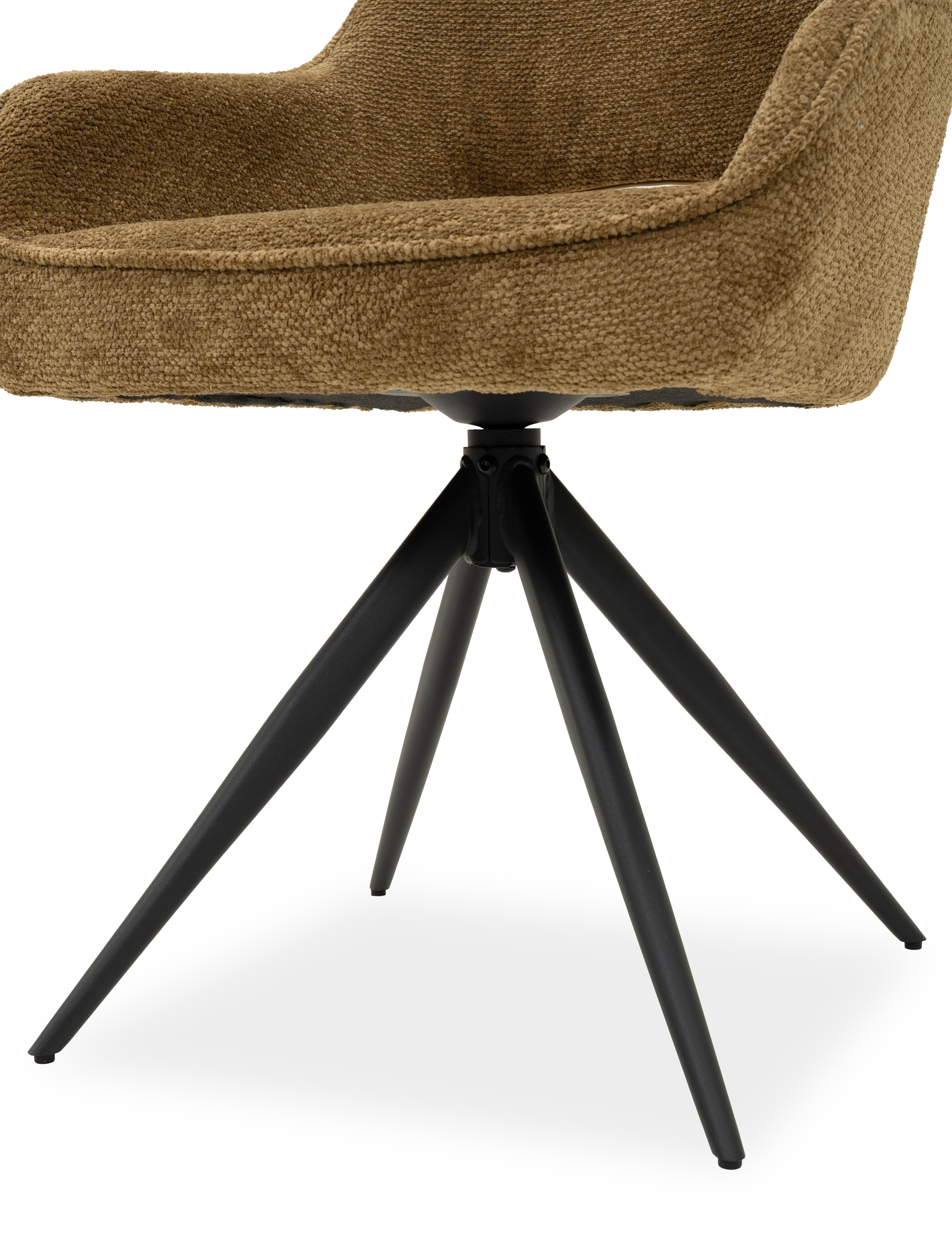 Eetkamerstoel Egon 41 Mustard Soren B60 x D59 x H91 cm