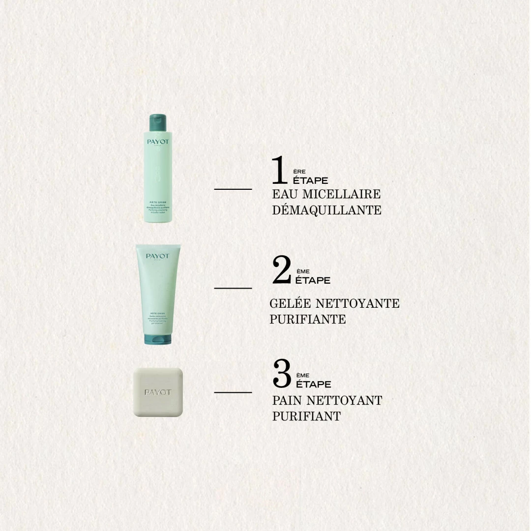 Rituel Démaquillant Pâte Grise - 3 produits