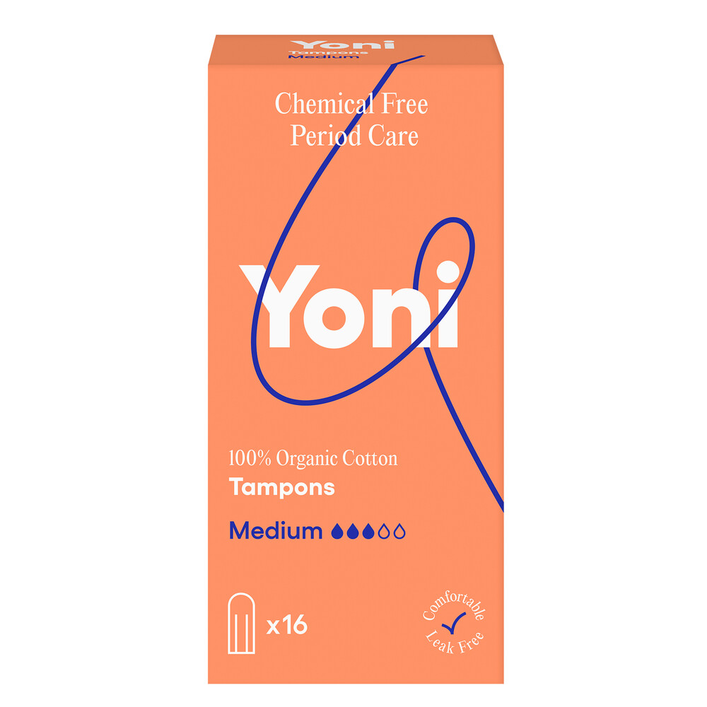 Yoni Biologisch Katoenen Tampons Medium16 stuks