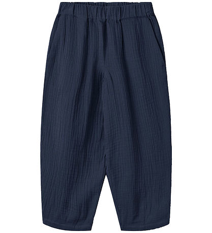 Fliink Hosen - Musselin - Elmo - Abzeichen Blue