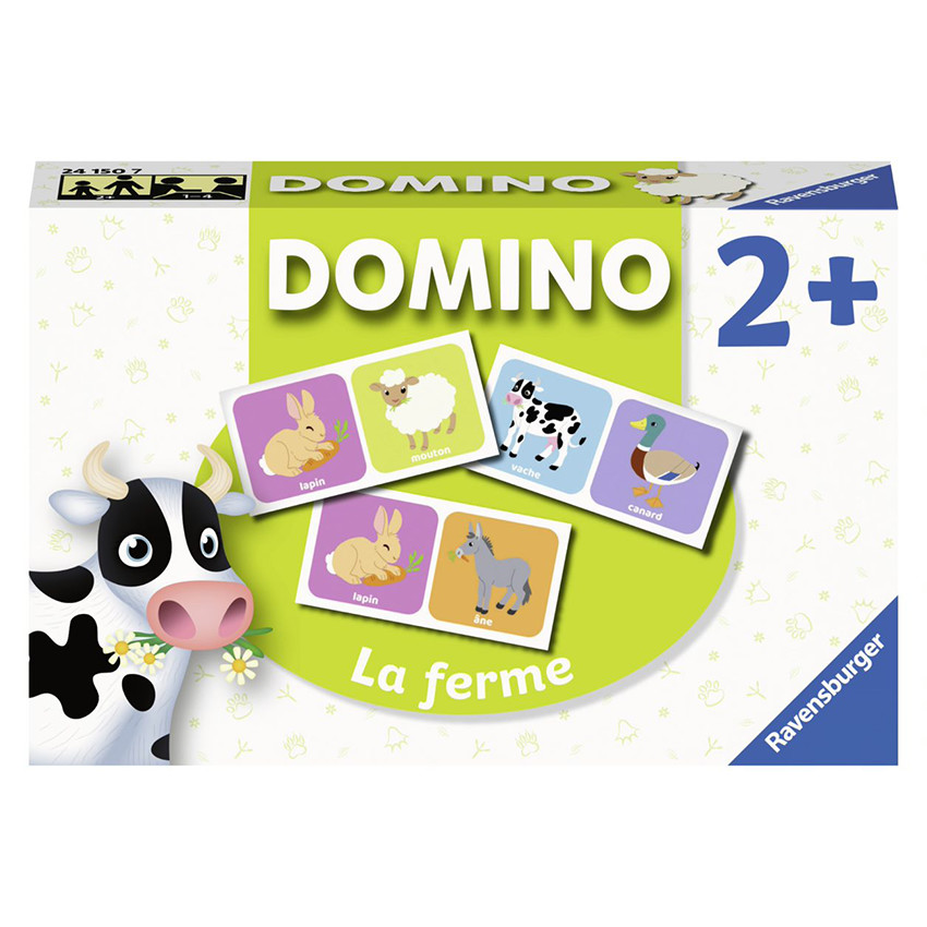 Jeux de Connaissances Jeu Educatif Domino Animaux de la Ferme