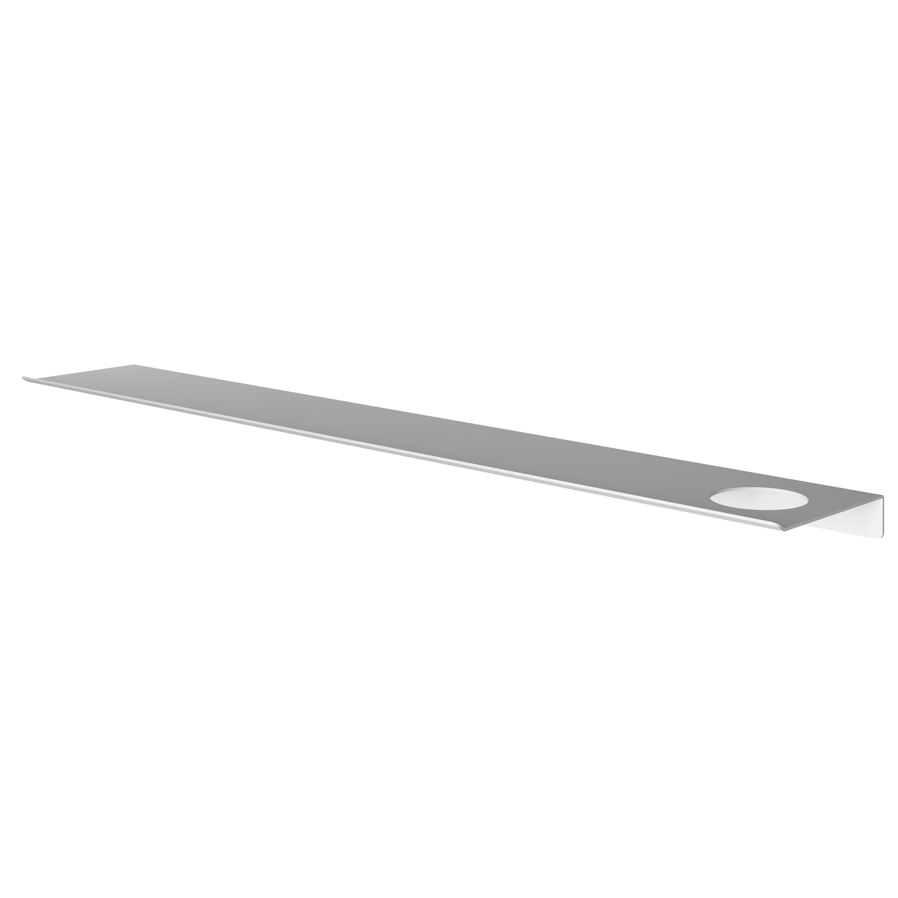 Hotbath &More planchet 80cm met uitsparing voor een zeepdispenser of beker wit