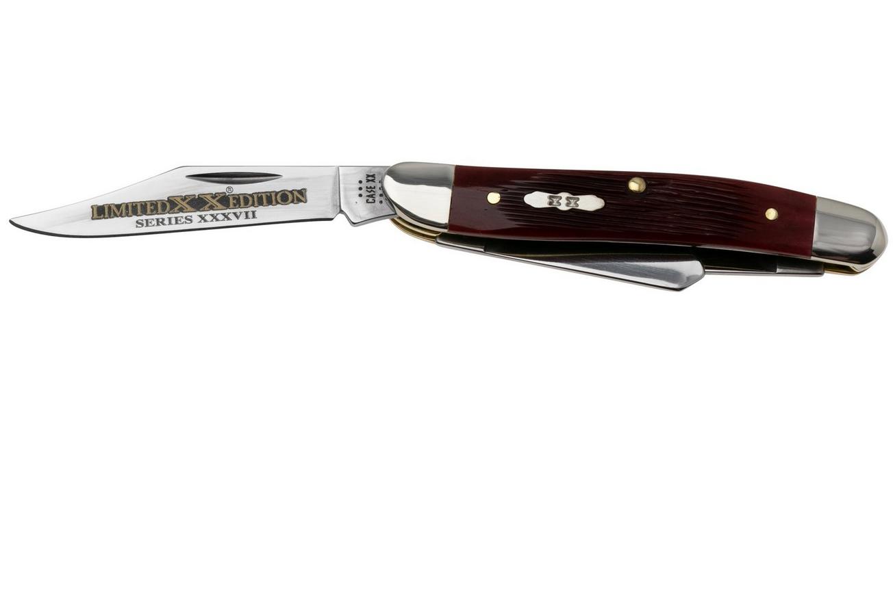 Case Medium Stockman 12210 Old Red Bone Barnboard Jig, zakmes, Limited XX Edition XXXVII