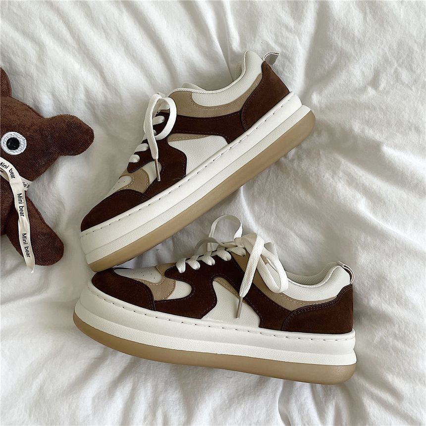 telijimi - Color Block Platform Sneakers