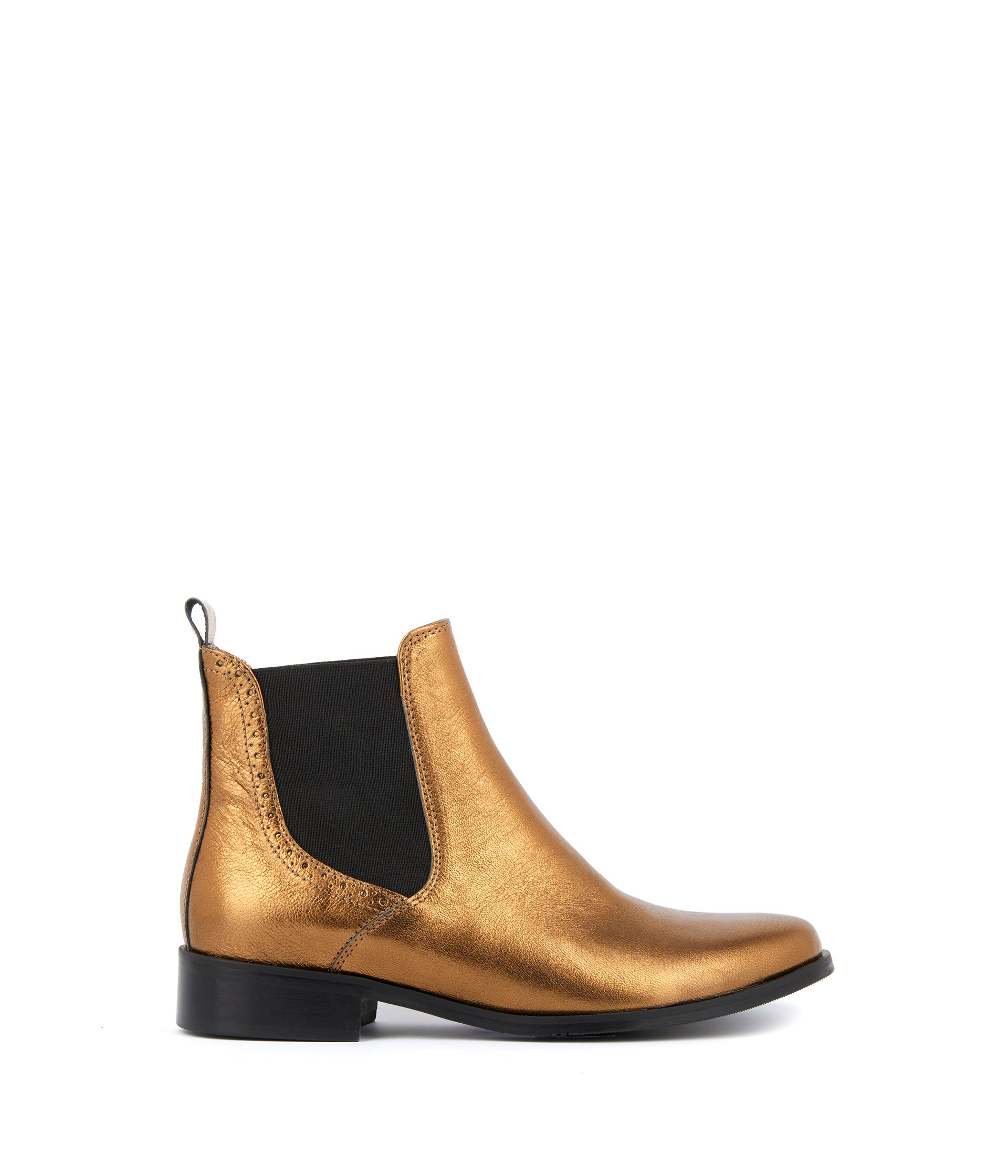 Chelsea boots dorées Prune