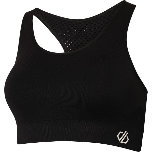 Brassière running DARE 2B DONT SWEAT IT BRA BLACK/BLACK