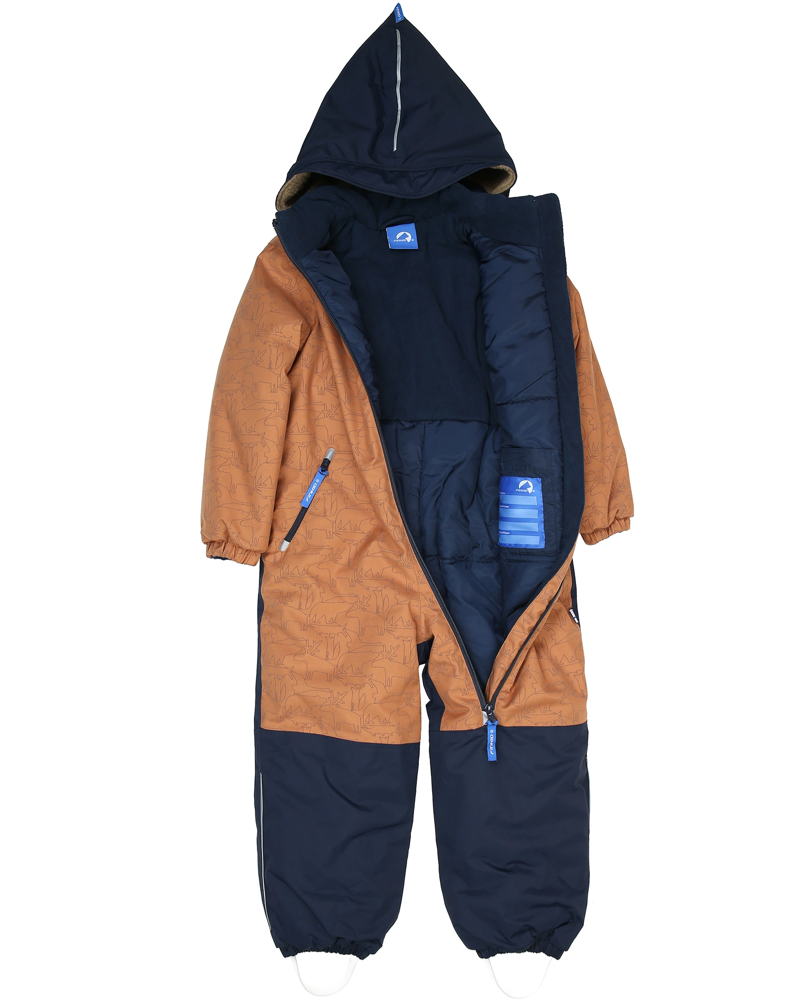 Winteroverall TURVA ICE in almond/navy