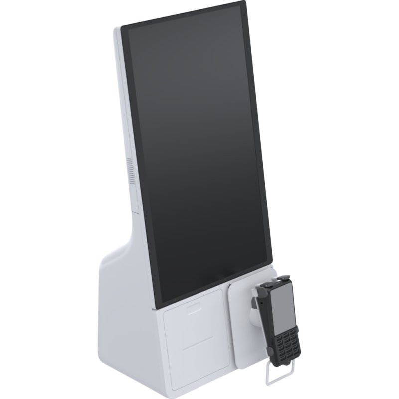 Ergonomic Solutions SpacePole Kiosk SKS001-32 accessoire de système de paiement en point de vente Plaque POS Blanc Métal