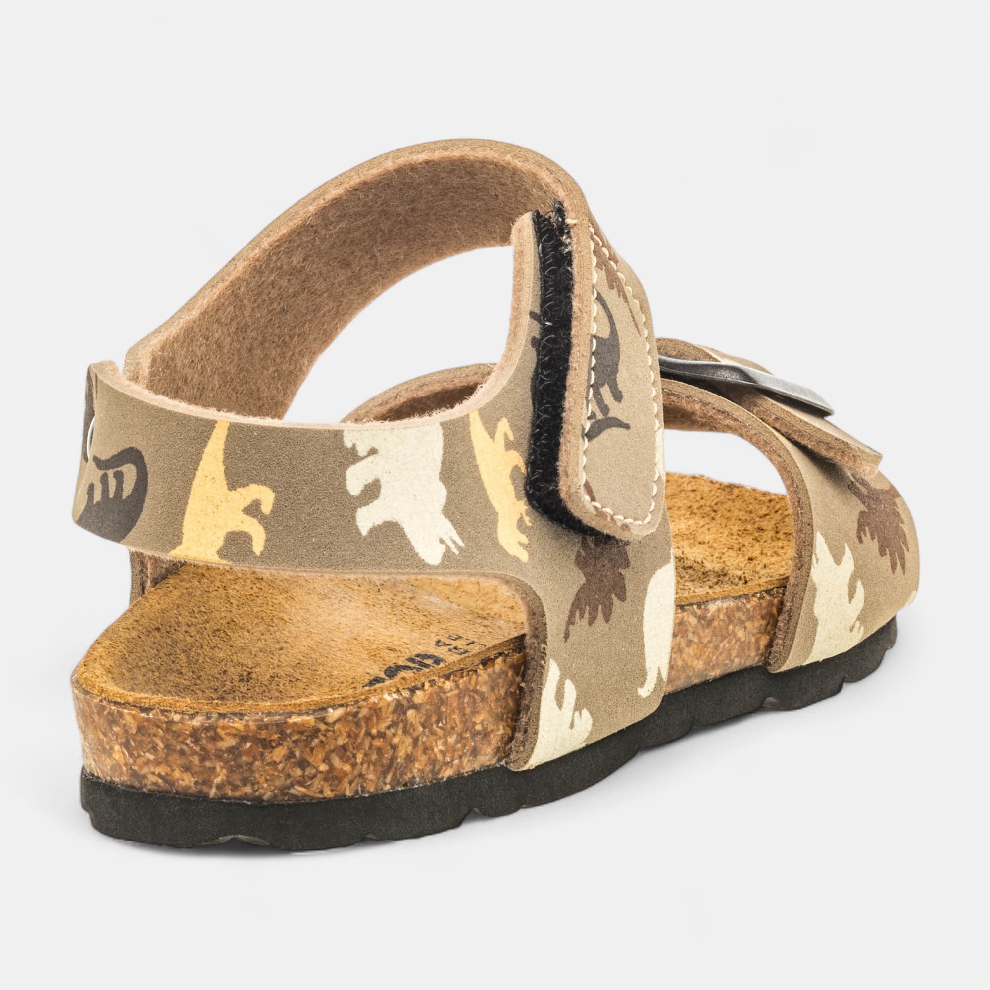 Mules semelle liège Garçon taupe