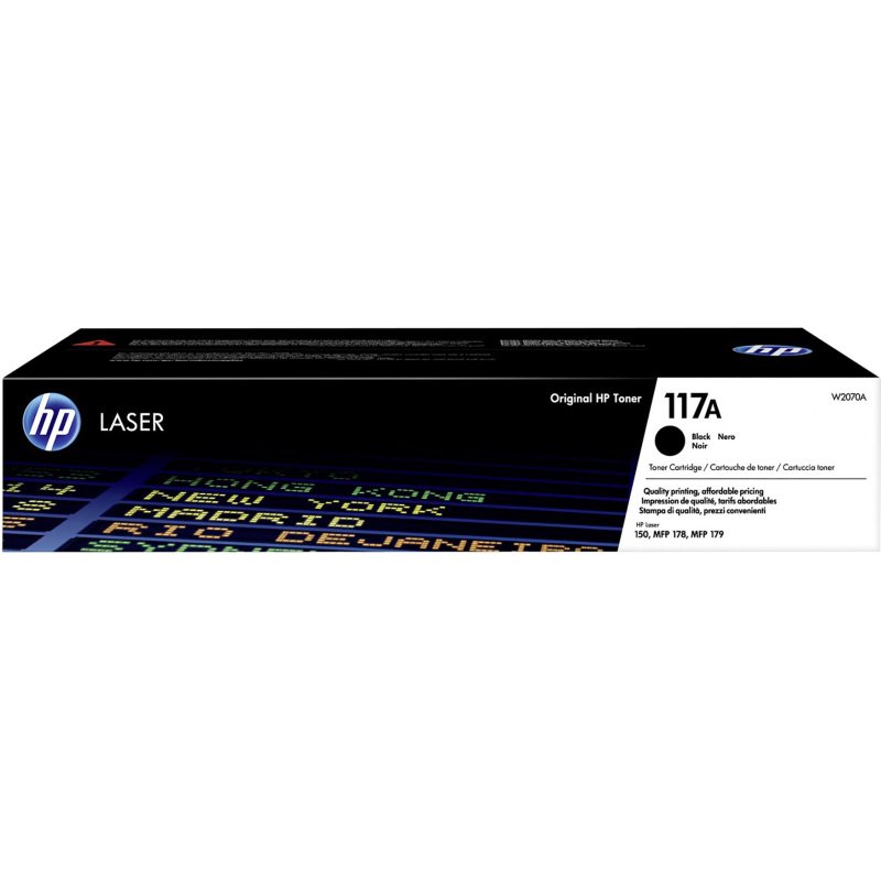 HP 117A - W2070A toner noir pour imprimante laser