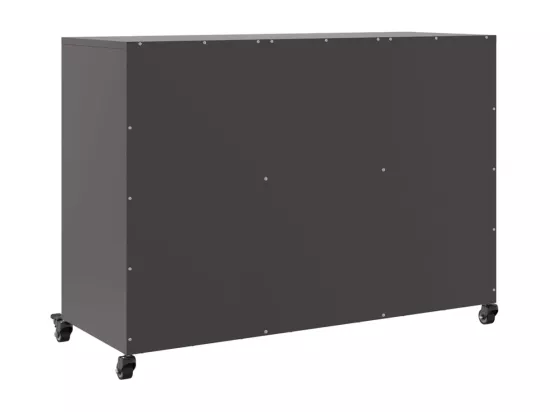 Buffet noir 100,5x39x72 cm acier laminé à froid