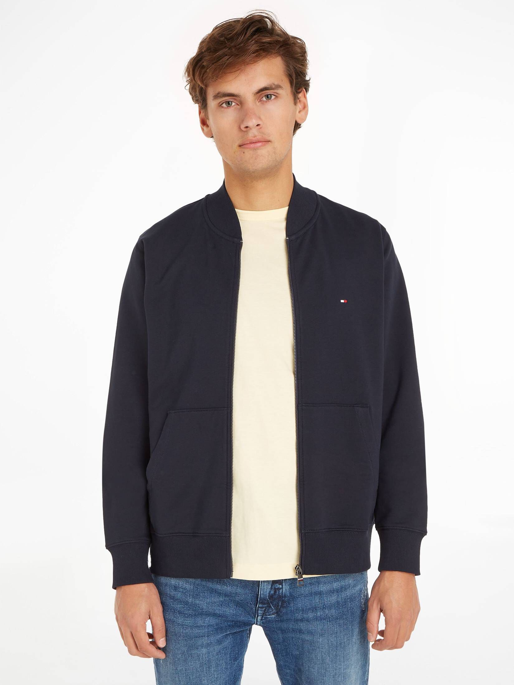 Tommy Hilfiger| Herren Sweatjacke 1985 BASEBALL COLLAR ZIP