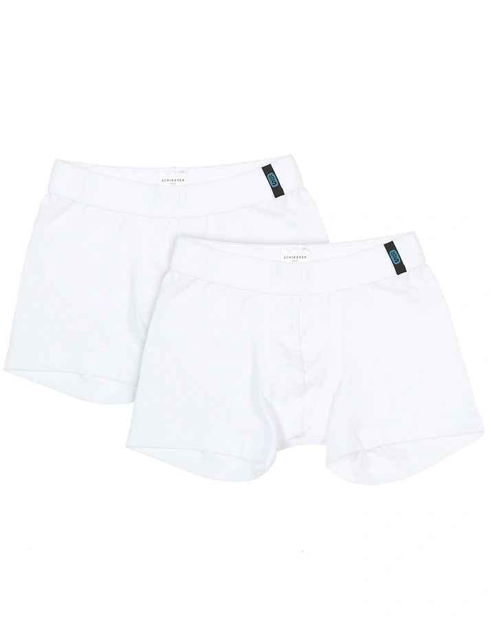 Boxer-Shorts UNICO BASIC BOY 2er-Pack in weiß