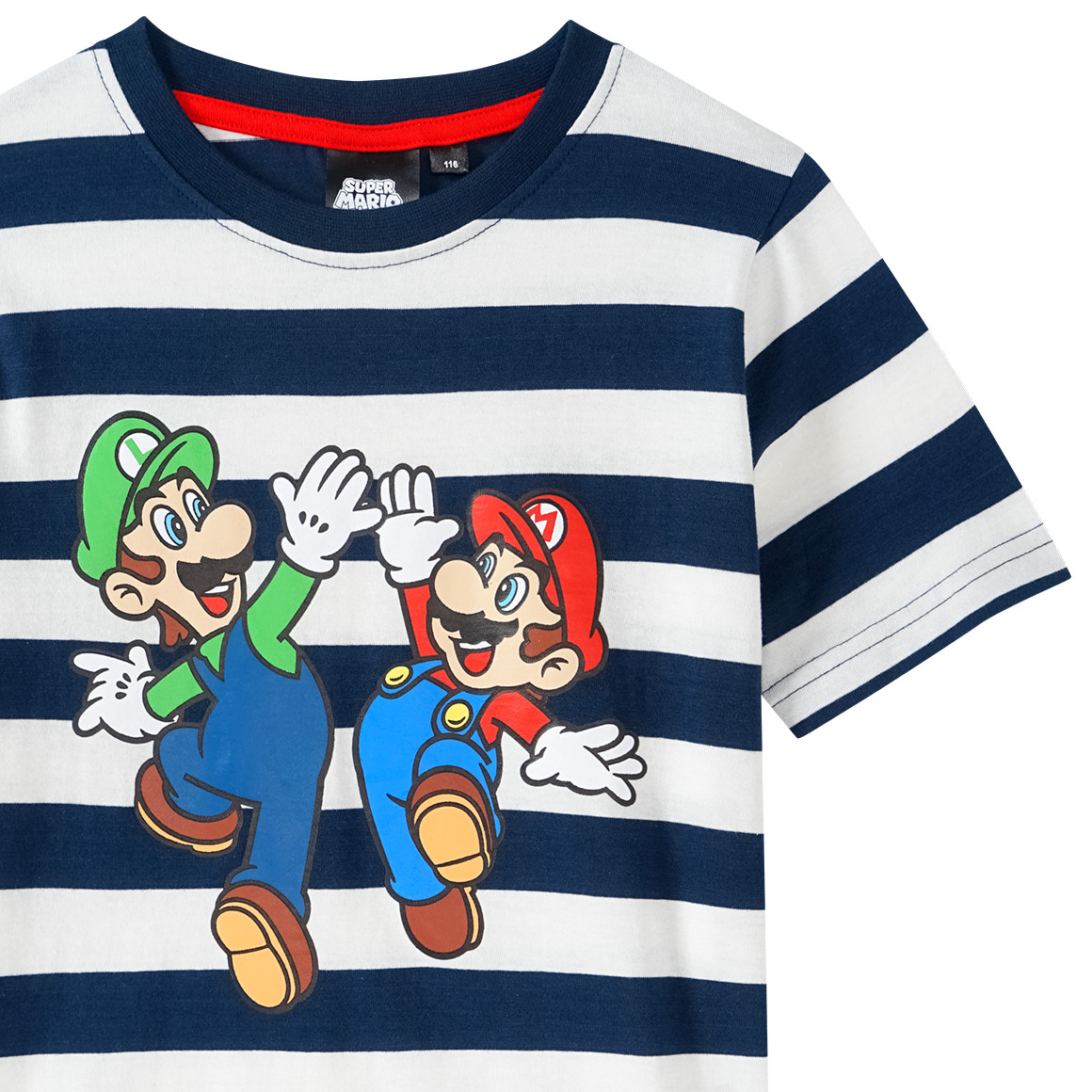 Topolino Super Mario T-Shirt mit großem Print creme