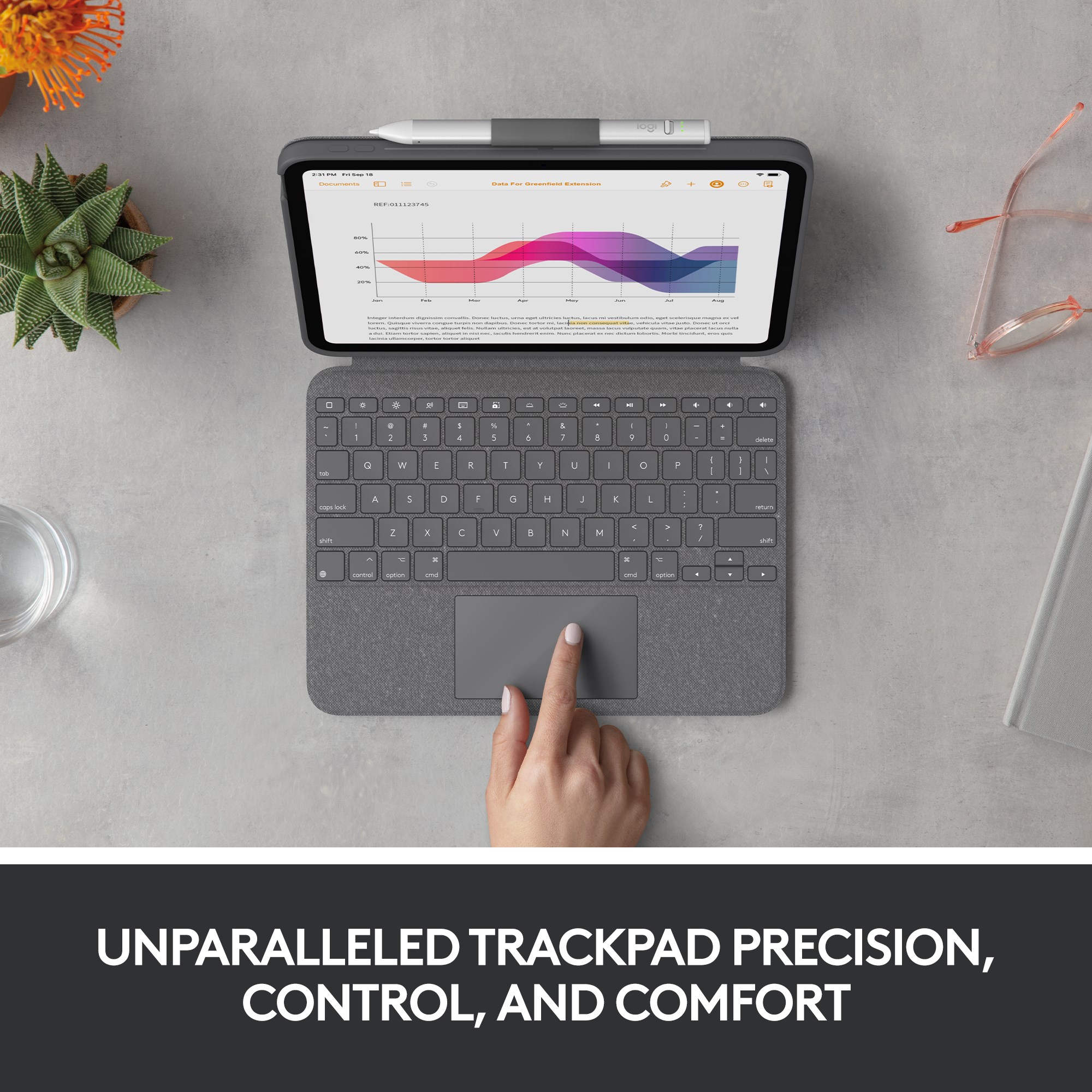 Logitech Combo Touch Tastaturetui for iPad 10,9