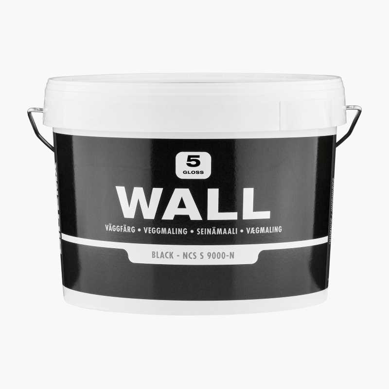 Veggmaling WALL, sort, 3 liter