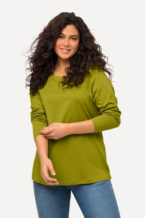Shirt, Slim, Rundhalsausschnitt, Langarm