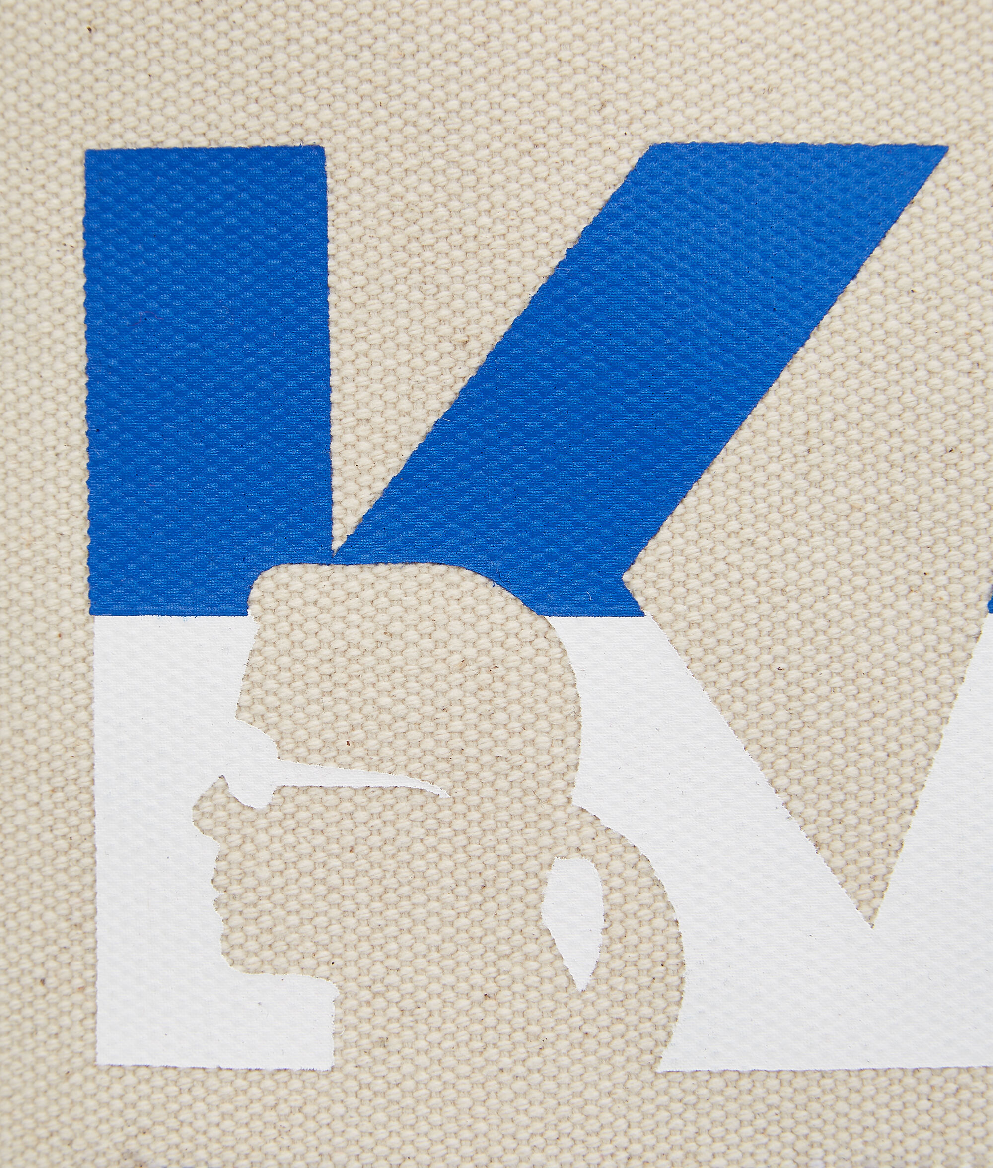SAC SHOPPER EN TOILE AVEC LOGO KLJ AUDACIEUX