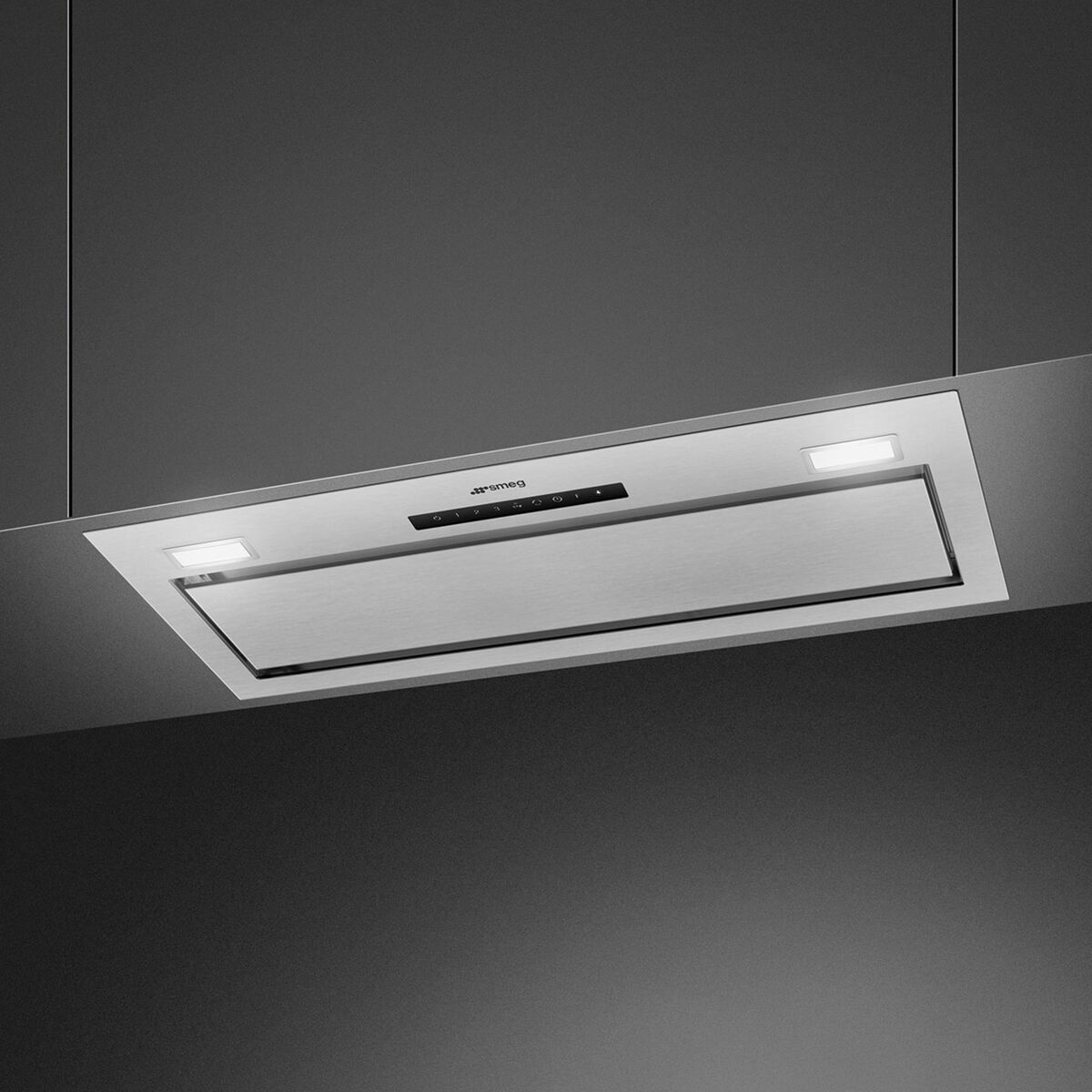 KSG8P4X integrert ventilator 80 cm, rustfritt stål