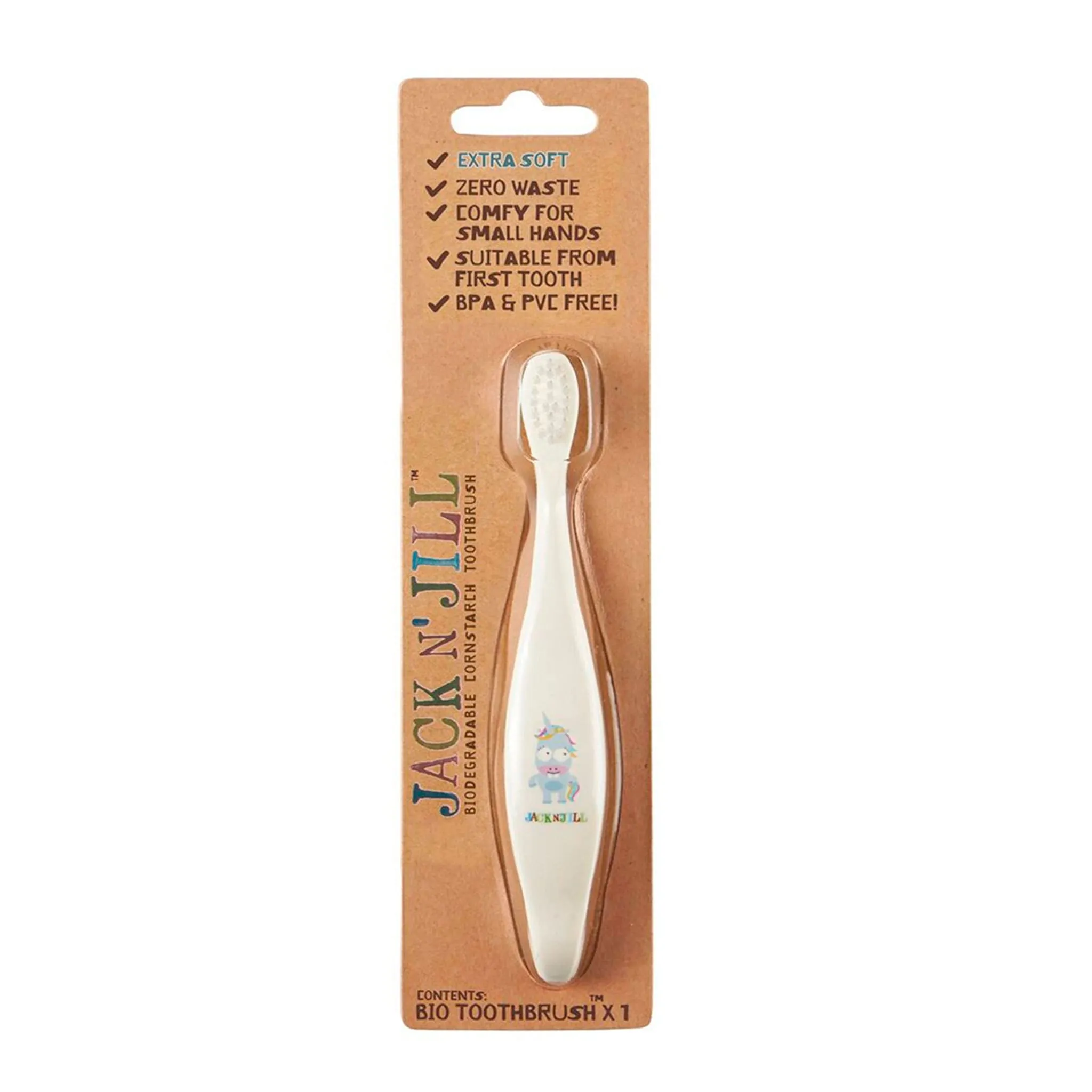 Jack N' Jill Brosse à Dents Biodégradable - Licorne