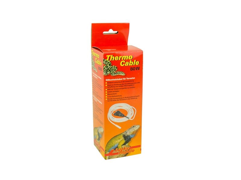 Lucky Reptile Substratheizer Heat Thermo Cable 80 W, 6.5 m Silikonheizkabel für Terrarien