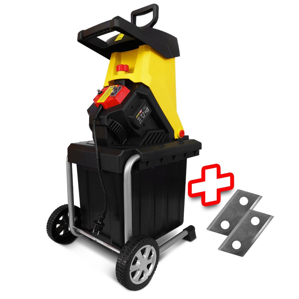 Broyeur de végétaux électrique 2500w - gardeo
