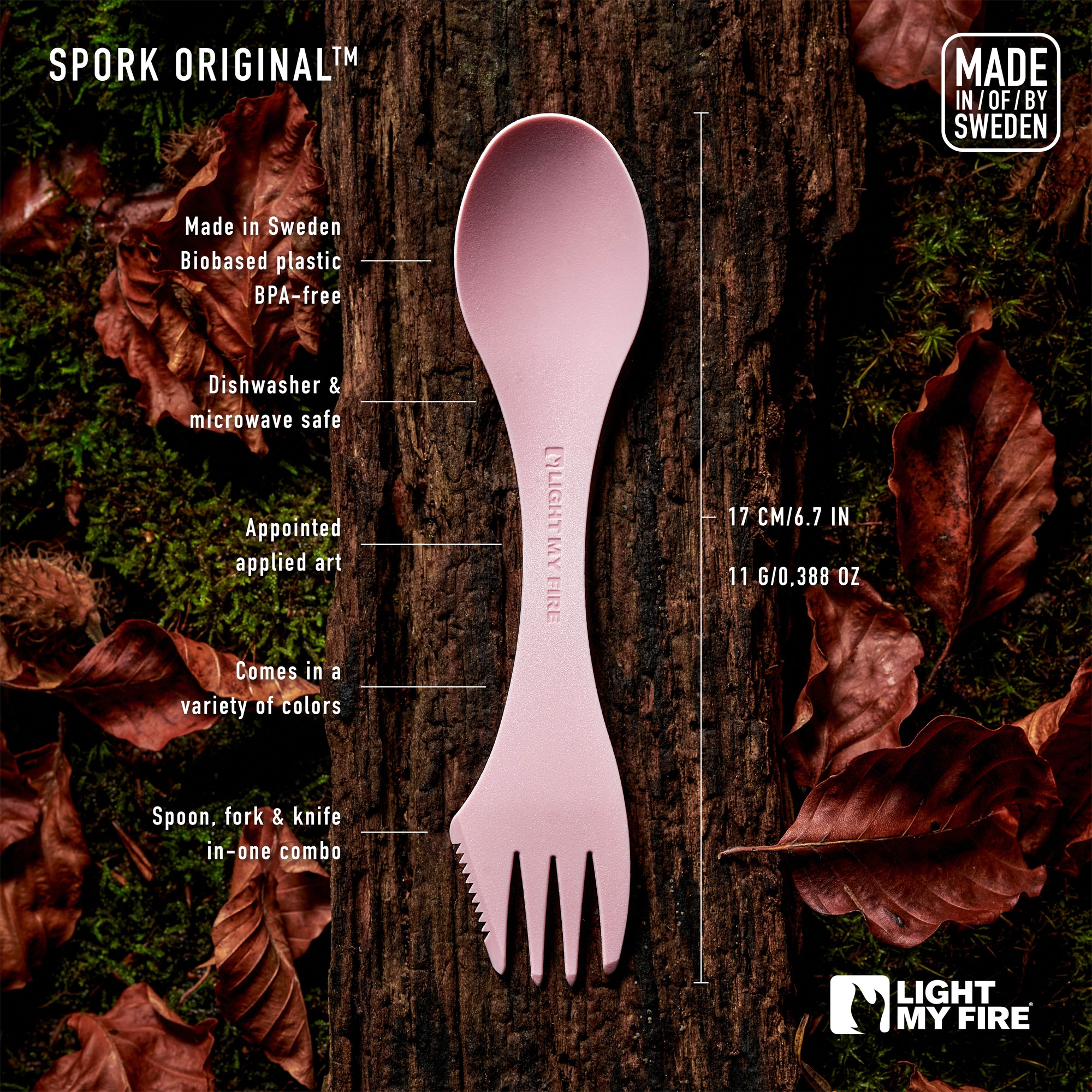 Light My Fire Spork Original Besteck dustypink