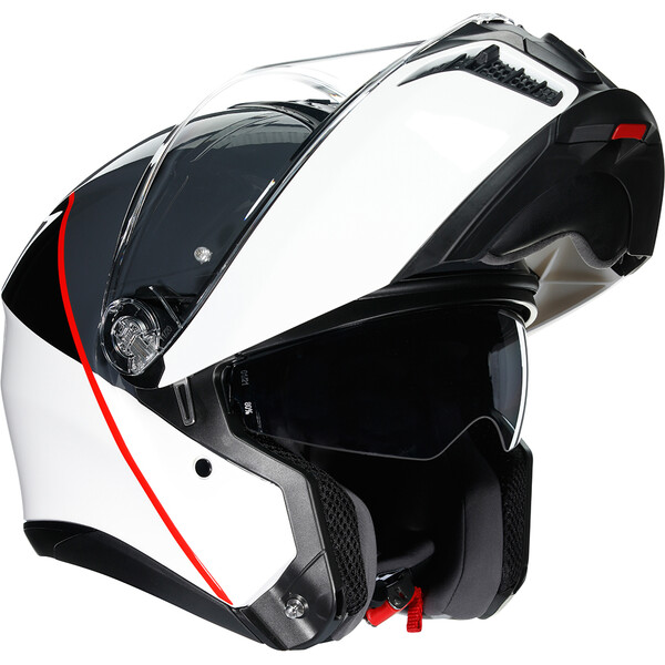 AGV - Casque Tourmodular Balance Blanc / Gris / Rouge