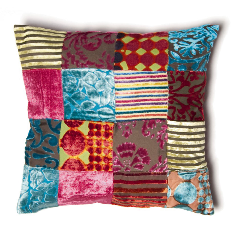 Kissenhülle 'Anand', purpur, multicolor, L 40 cm, B 40 cm von fischer's lagerhaus