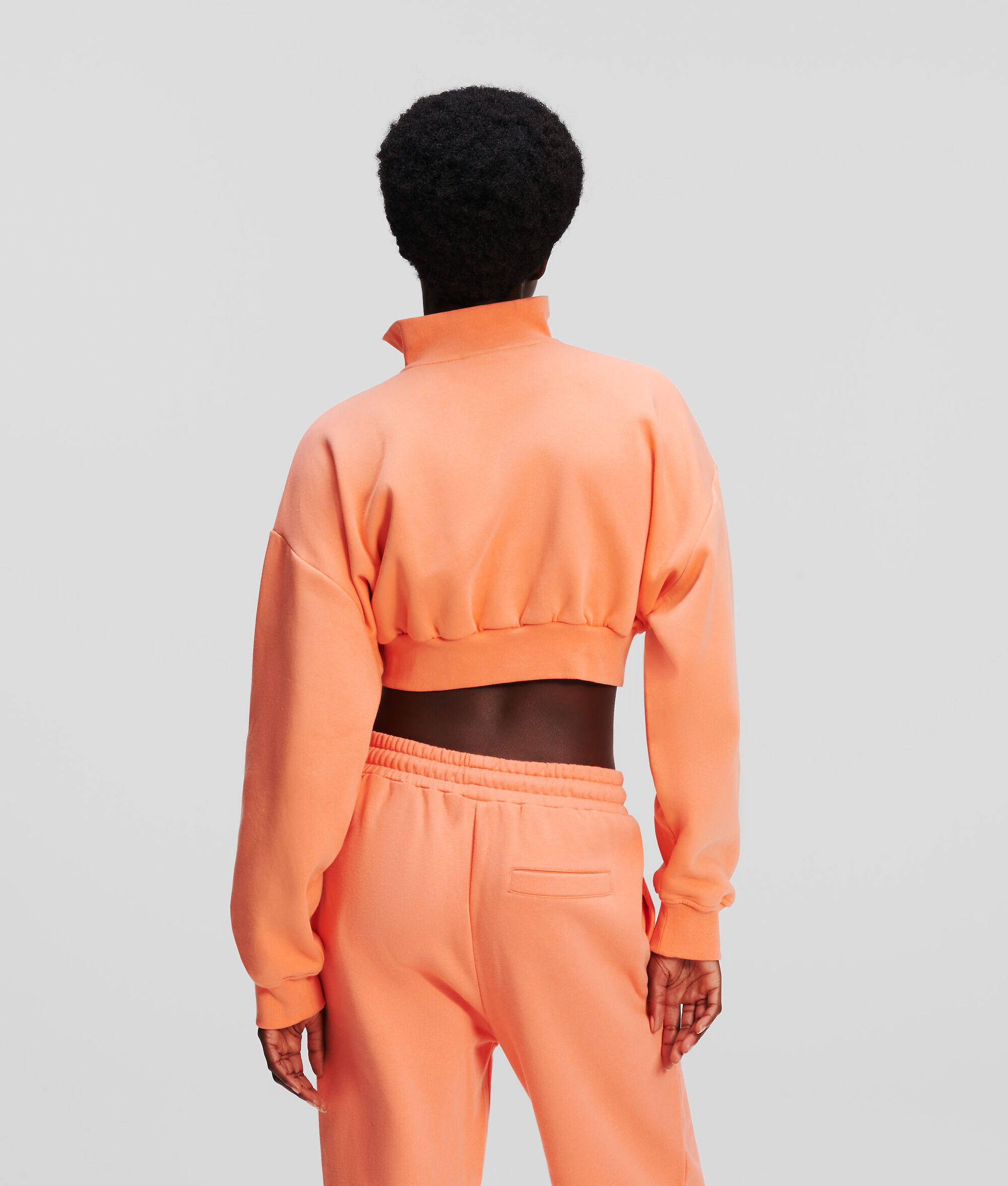 SWEAT-SHIRT CROPPED DEMI-ZIPPÉ KLJ