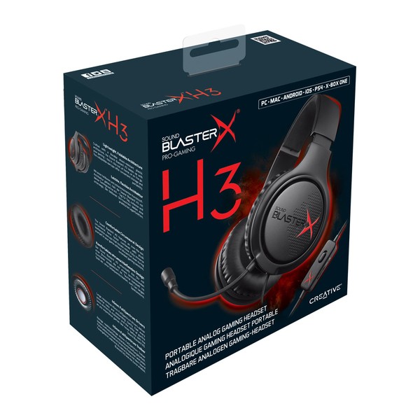 Creative - Sound BlasterX H3 gaming headset