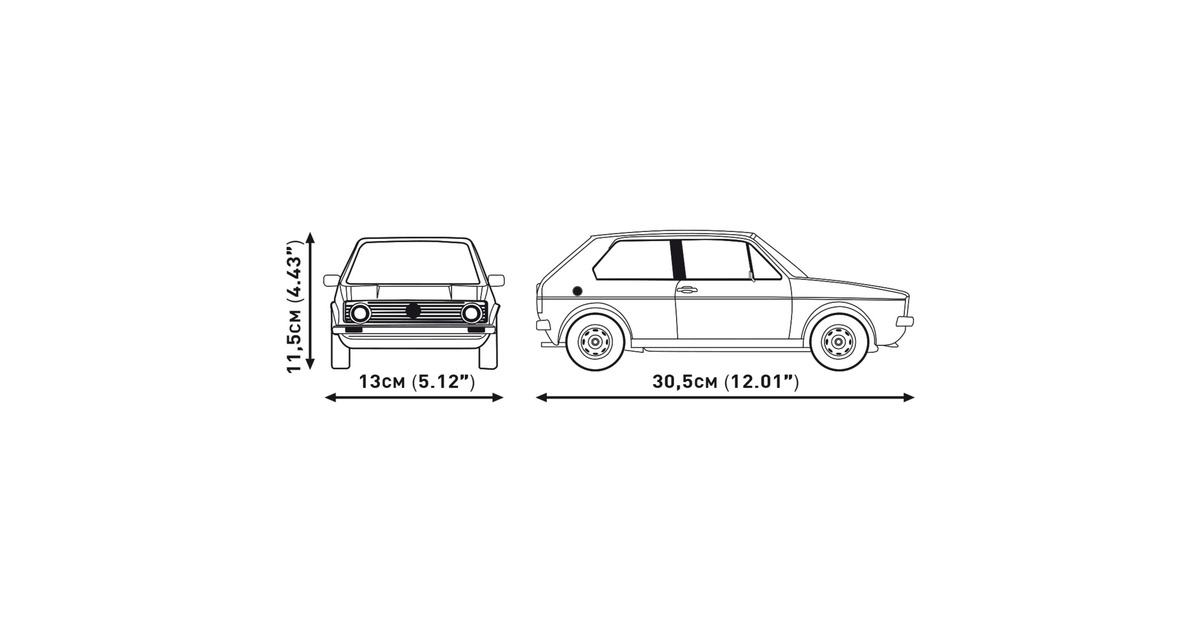 COBIVolkswagen Golf GTI (1976-1983) - Executive Edition Constructiespeelgoed  (Schaal 1:12)
