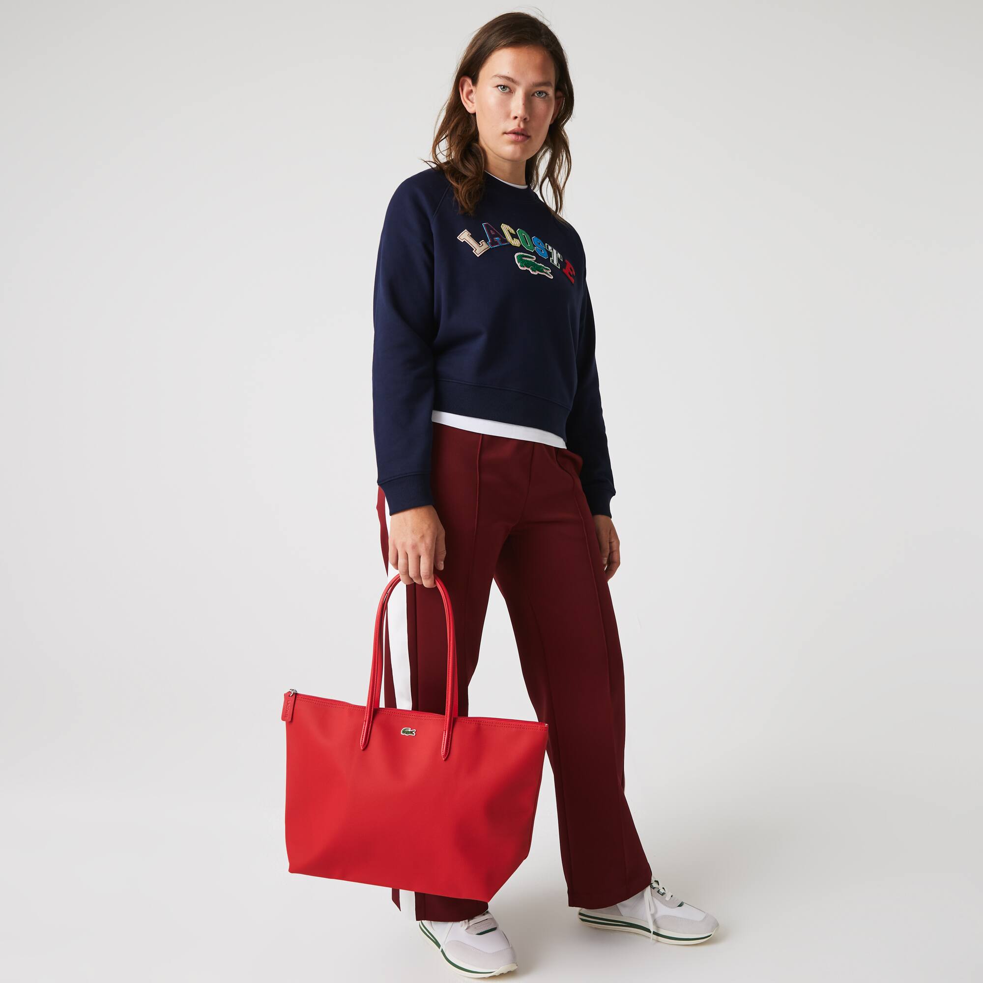 Damen L.12.12 Concept Tote Bag mit Reißverschluss Taschen - Rot - Lacoste - Damen