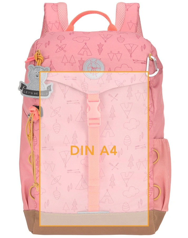 Kinderrucksack ADVENTURE BIG (25x38x13) in rosa