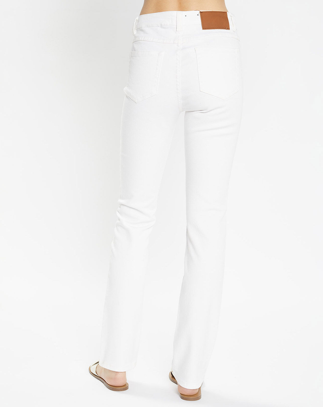 Galeries Lafayette Jean en Coton Bio Lregular blanc
