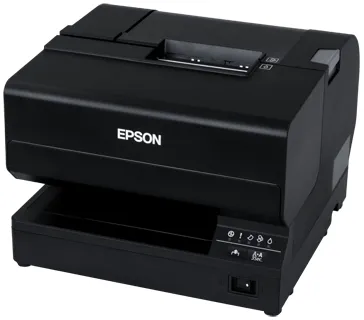 Epson TM J7700 - Kvitteringsprinter - blækprinter - Rulle (8,3 cm), 230 x 297 mm - op til 98 mm/sek. - USB 2.0, LAN - skærer - hvid