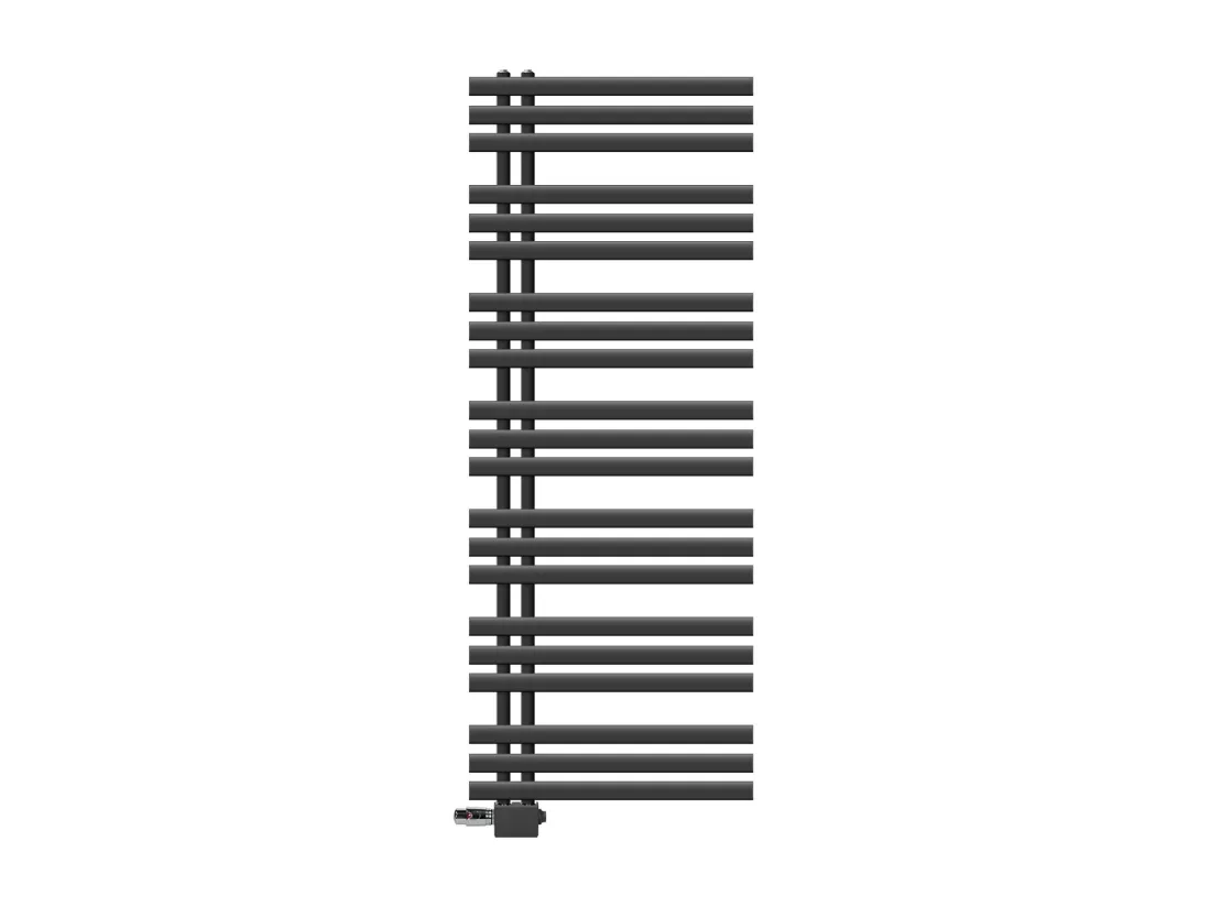 Radiateur sèche-serviettes anthracite raccordement universel 600 x 1600 mm