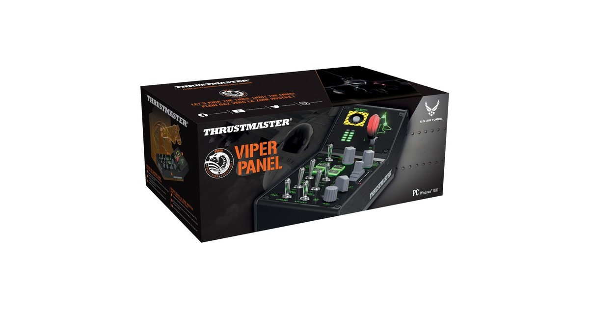 ThrustmasterViper Panel gaming flight sim bedieningspaneel  (Zwart, Pc)