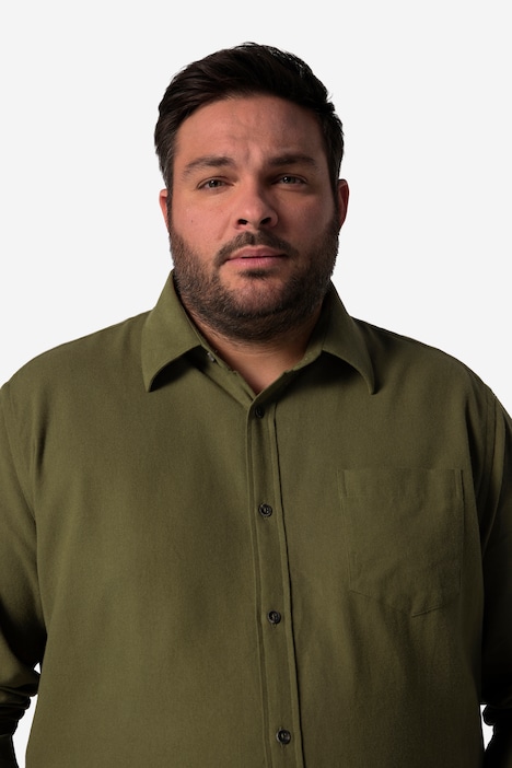 Men+ Flanellhemd, Langarm, Kentkragen, Comfort Fit, bis 8 XL