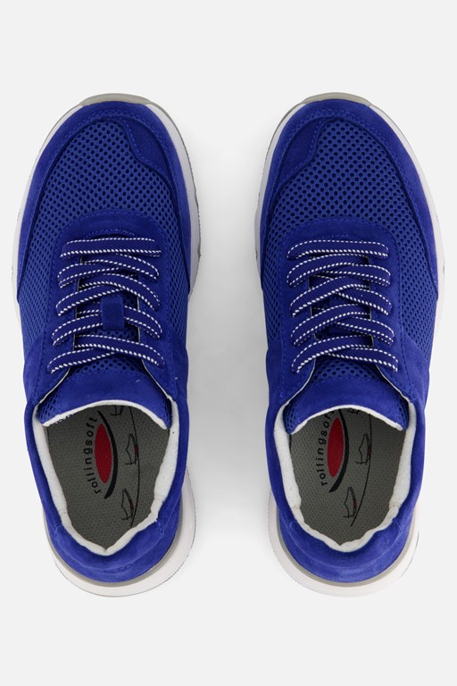 Gabor Rollingsoft Sneakers blauw Suede
