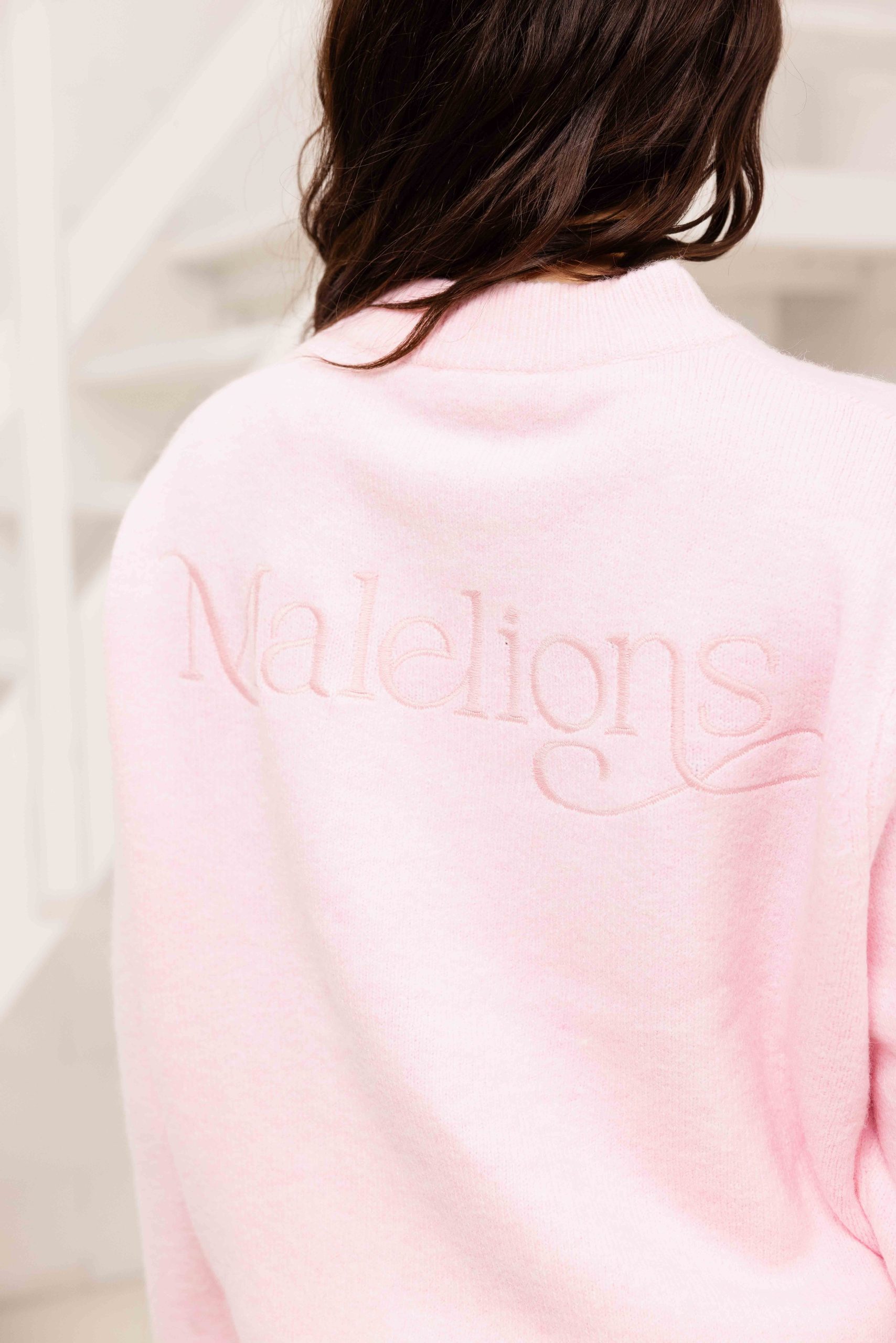 Malelions Oversized Knitted Trainingspak Dames Roze