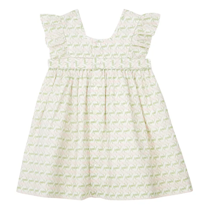 Bonpoint Robe Alexandrina - Capsule Cherry Festival  | Ecru