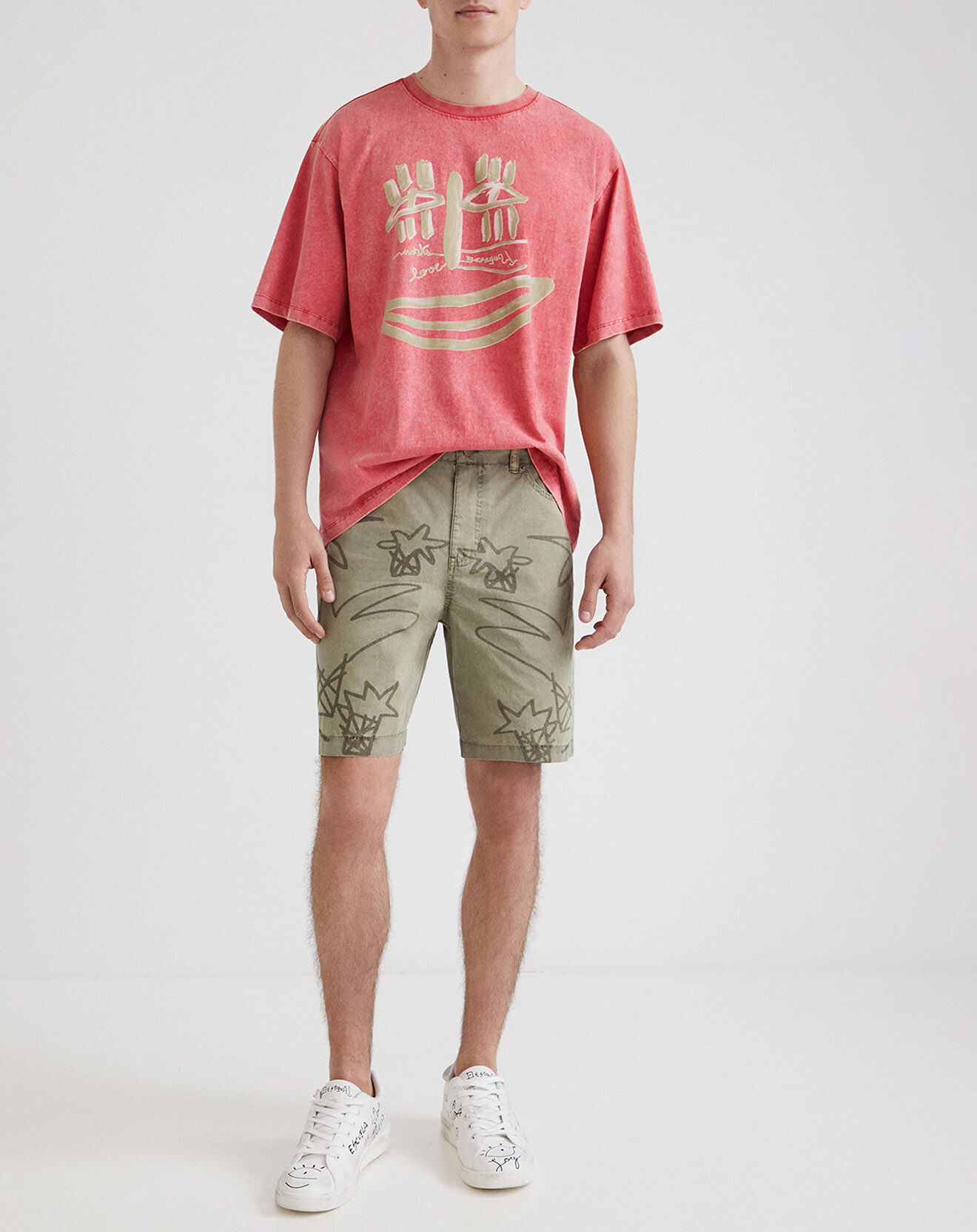 Desigual Short Mathis vert kaki