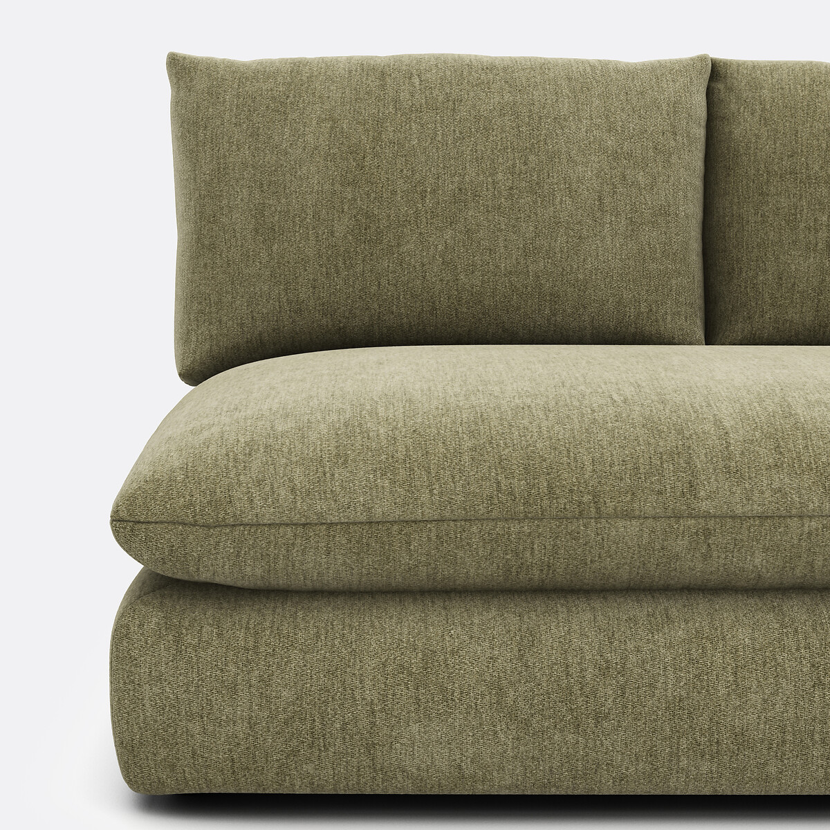 LA REDOUTE INTERIEURS<br>Sofá modular de 2 lugares. poliéster manchado, Malo