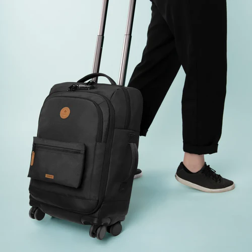 Valise souple 4 roues Small Berlin Noir