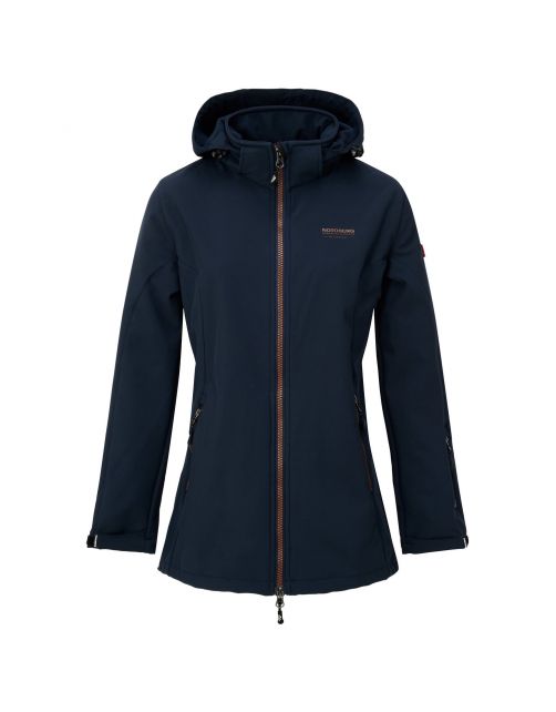 Nord Berg Softshell Ilona Dames Navy - Vrijetijdskleding